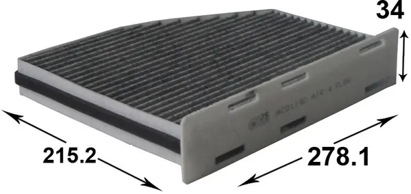 Filter, cabin air (AC0119CL)