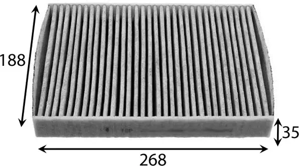 Filter, cabin air (AC0188C)