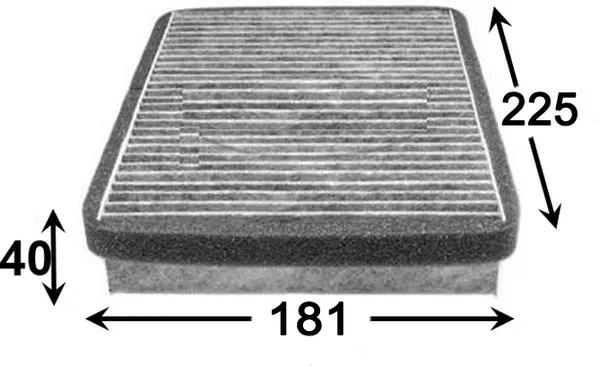 Filter, cabin air (AC0166C)