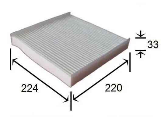 Filter, cabin air (AC0042)