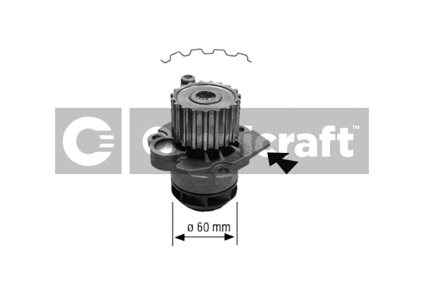 Water Pump, engine cooling (2317157)