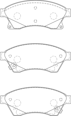 Brake Pad Set, disc brake (2135022)