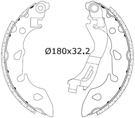 Brake Shoe Set (2255736)