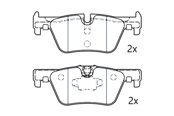 Brake Pad Set, disc brake (NAMJ2M007AVAA)