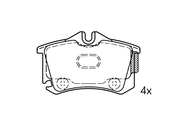 Brake Pad Set, disc brake (NAMJ2M007AFAA)