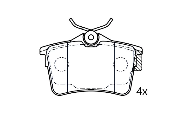 Brake Pad Set, disc brake (NAMJ2M007ACAA)