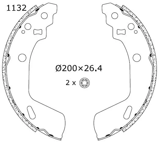 Brake Shoe Set (2255855)