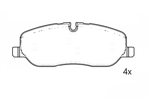Brake Pad Set, disc brake (NAMJ2K021EEAA)