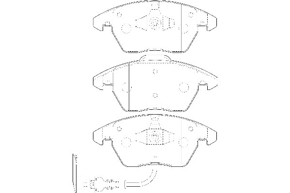 Brake Pad Set, disc brake (2134844)