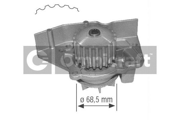 Water Pump, engine cooling (2316992)