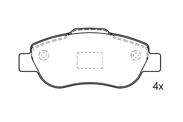 Brake Pad Set, disc brake (NAMJ2K021BHAA)