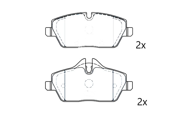 Brake Pad Set, disc brake (NAMJ2K021CMAA)