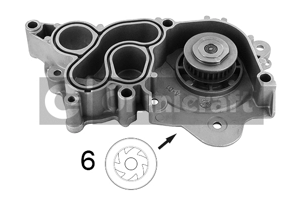 Water Pump, engine cooling (2316958)