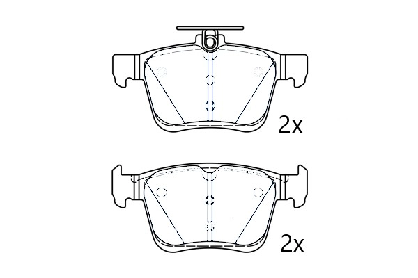 Brake Pad Set, disc brake (NAMJ2M007ARAA)