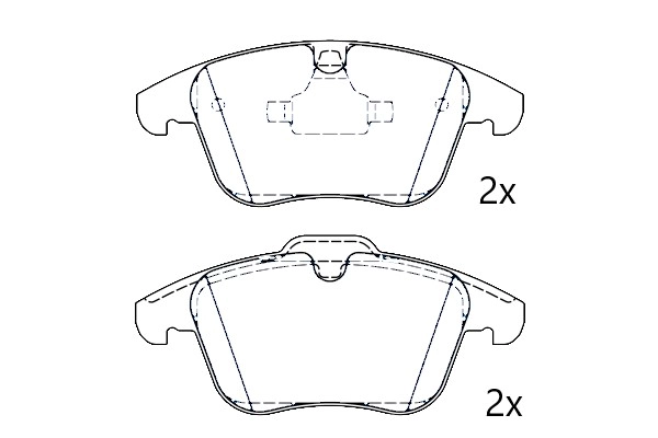 Brake Pad Set, disc brake (NAMJ2K021BBAA)