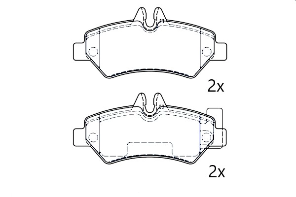 Brake Pad Set, disc brake (NAMJ2M007BCAA)