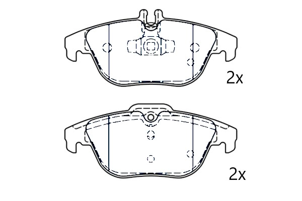 Brake Pad Set, disc brake (NAMJ2M007BTAA)