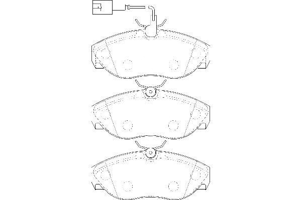 Brake Pad Set, disc brake (2135194)