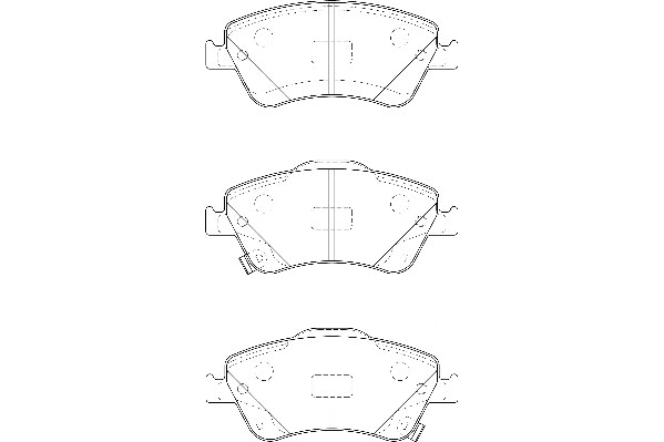 Brake Pad Set, disc brake (2135162)