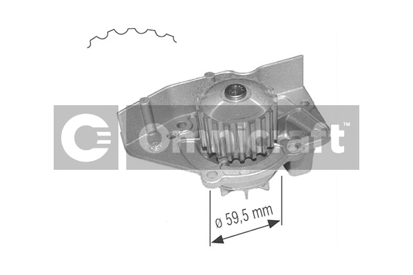 Water Pump, engine cooling (2317250)