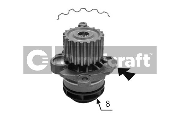 Water Pump, engine cooling (2316870)