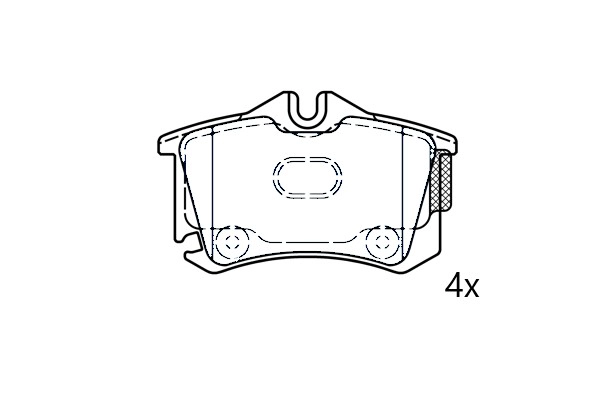 Brake Pad Set, disc brake (NAMJ2M007APAA)