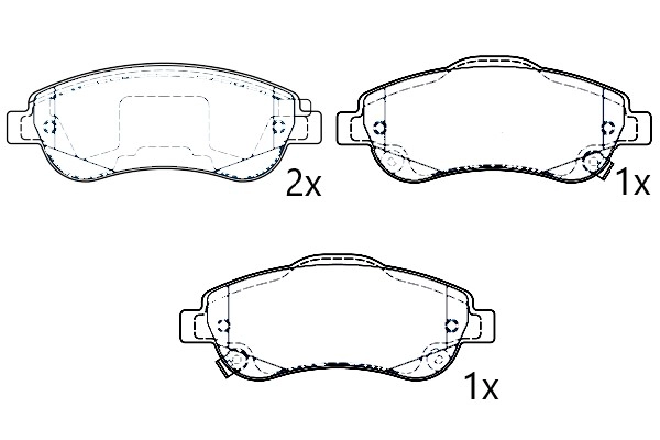Brake Pad Set, disc brake (NAMJ2K021EWAA)