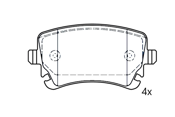 Brake Pad Set, disc brake (NAMJ2M007ATAA)