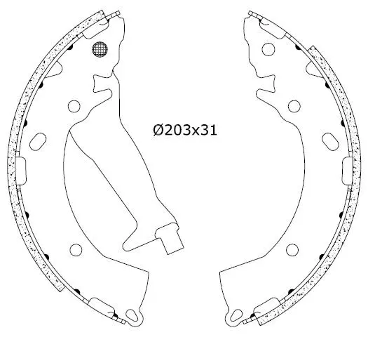 Brake Shoe Set (2255869)
