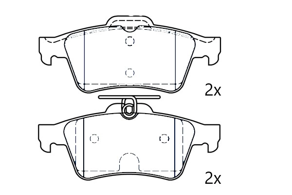 Brake Pad Set, disc brake (NAMJ2M007AKAA)
