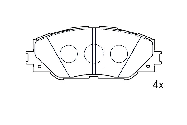 Brake Pad Set, disc brake (NAMJ2K021DXAA)