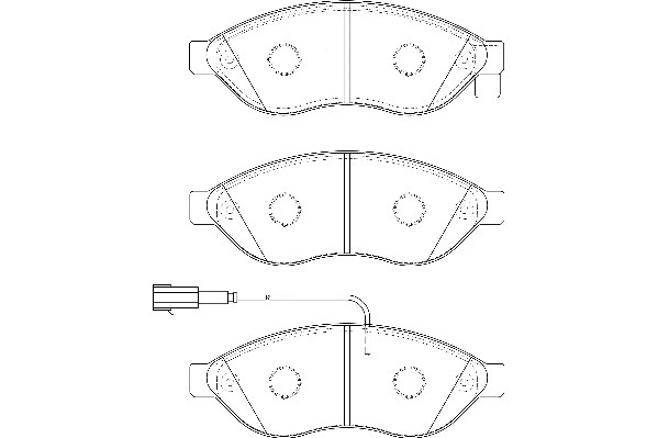 Brake Pad Set, disc brake (2134932)