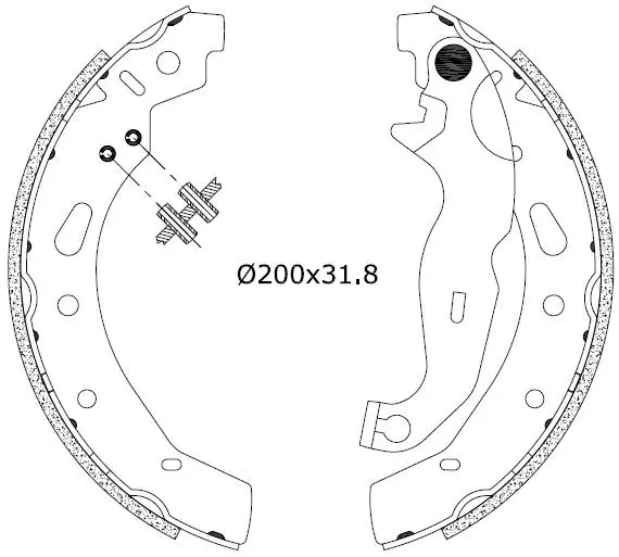 Brake Shoe Set (2255885)
