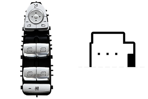 Switch, window regulator (SMB119)