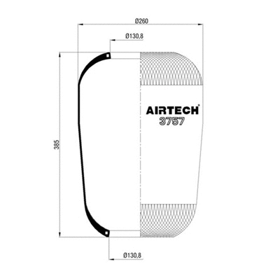 Bellow, air suspension (261.014)