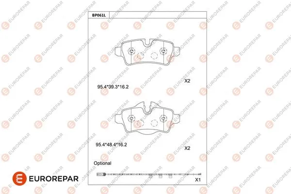 Brake Pad Set, disc brake (1681253980)