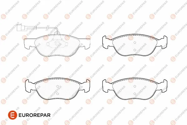 Brake Pad Set, disc brake (1686275180)