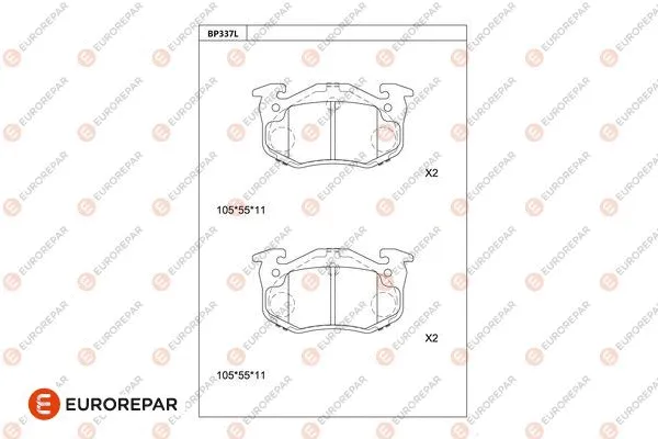 Brake Pad Set, disc brake (1681225480)