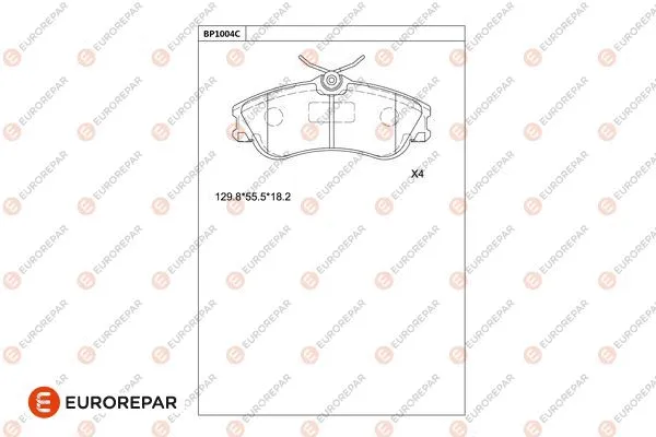 Brake Pad Set, disc brake (1681278280)