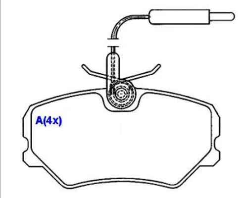 Brake Pad Set, disc brake (1643070580)