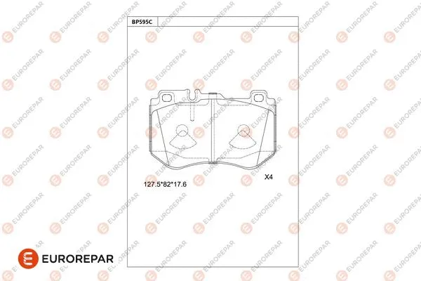 Brake Pad Set, disc brake (1681263980)