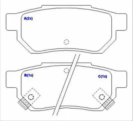 Brake Pad Set, disc brake (1643077280)