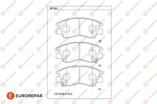 Brake Pad Set, disc brake (1681255580)