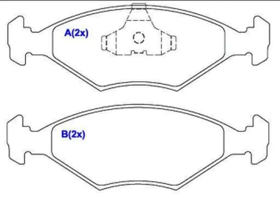 Brake Pad Set, disc brake (1636484880)