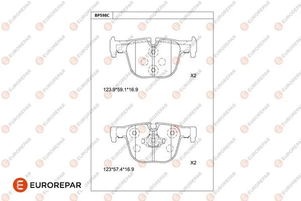 Brake Pad Set, disc brake (1681285980)