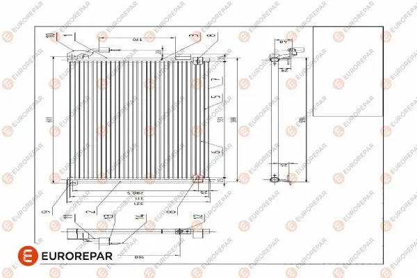 Condenser, air conditioning (E163394)