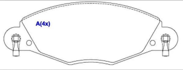 Brake Pad Set, disc brake (1643068880)