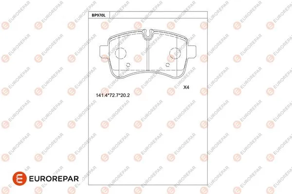 Brake Pad Set, disc brake (1681258180)