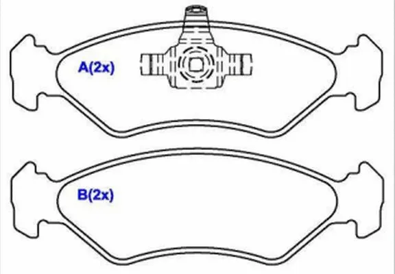 Brake Pad Set, disc brake (1636486780)
