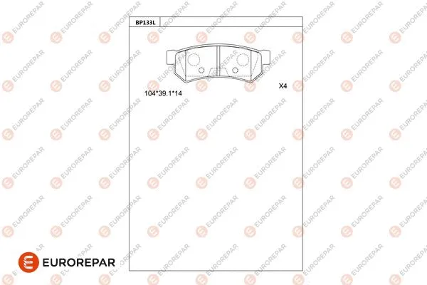 Brake Pad Set, disc brake (1681208280)